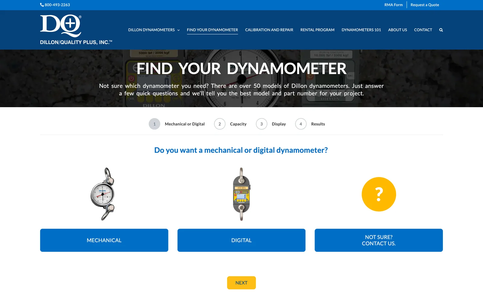 Dillon Dynamometer Finder