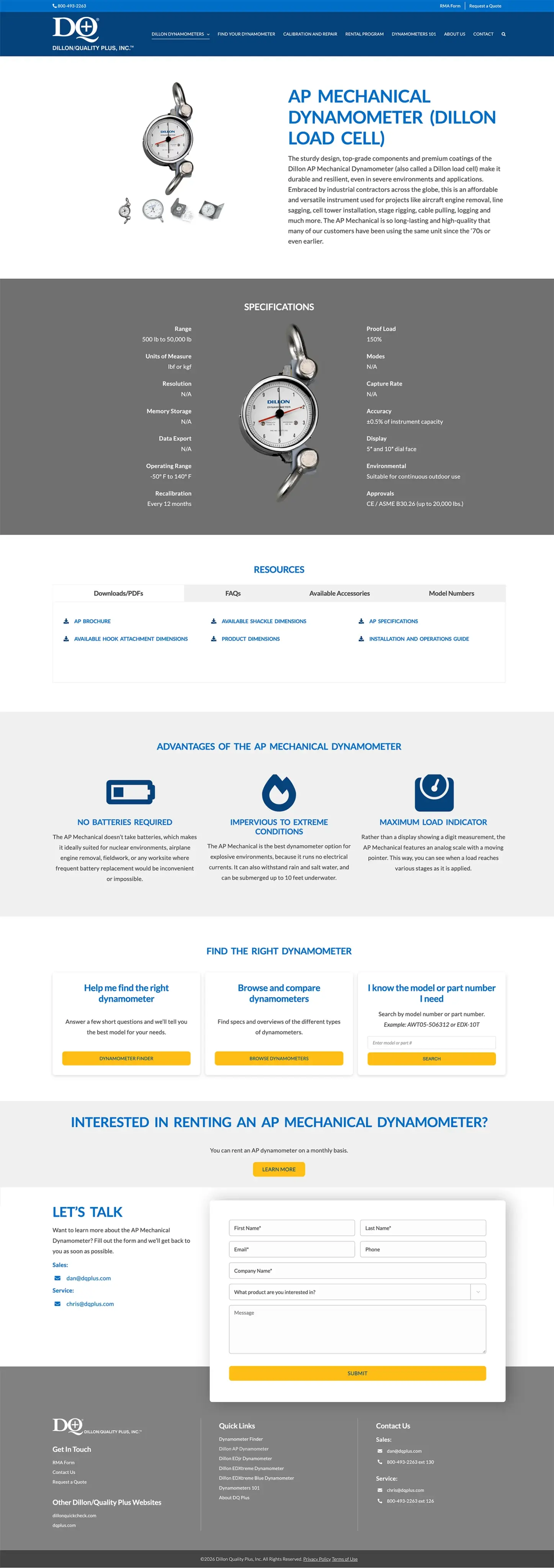 Dillon Product Page